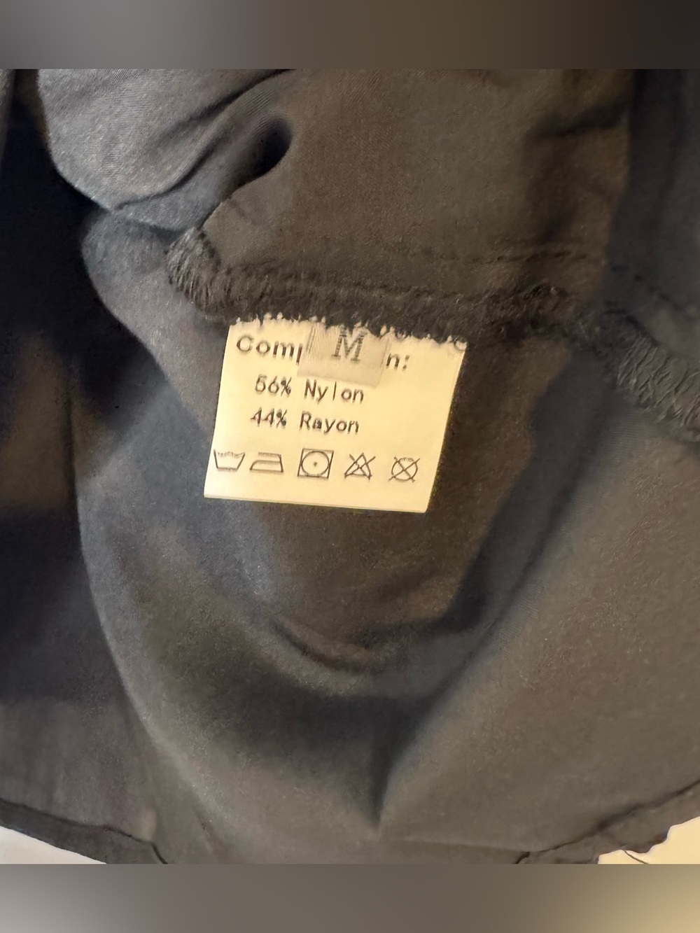 URSIME Black Fringe lace v-neck boho western long sleeve cold shoulder sz md - Picture 5 of 5